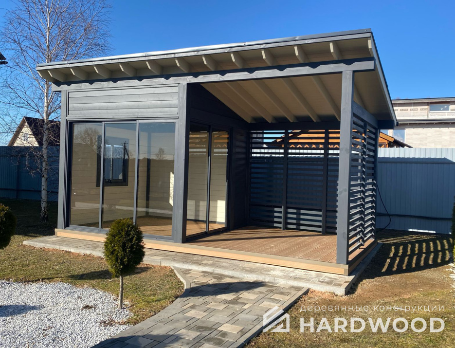 Скандинавская беседка из дерева №93 - фото 2242